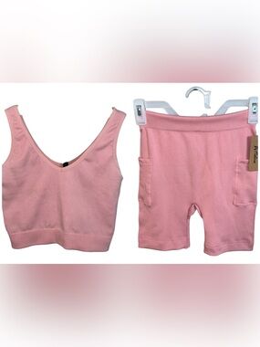 NWT: Odiva Mauve Pink Loungewear/Activewear 2 Piece Set! Size Small/Medium.